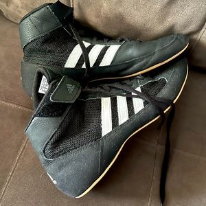 Adidas wrestling shoes worn one season; men’s 8.5